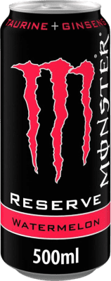 23,95 € Envio grátis | Caixa de 12 unidades Refrescos e Mixers Monster Energy Reserve Watermelon Irlanda Lata 50 cl