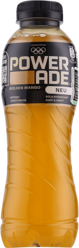 1,95 € Envío gratis | Refrescos Powerade Golden — Dorado Alemania Botella Medium 50 cl PET Mango
