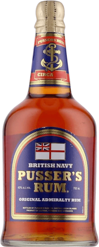 29,95 € Envío gratis | Ron Pusser's Rum Original Admiralty Reino Unido Botella 70 cl
