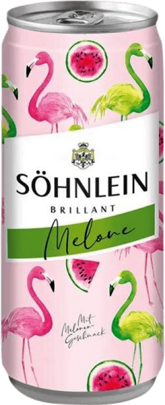 22,95 € 免费送货 | 盒装12个 白起泡酒 Söhnlein Brillant Brillant Melone 德国 罐 20 cl