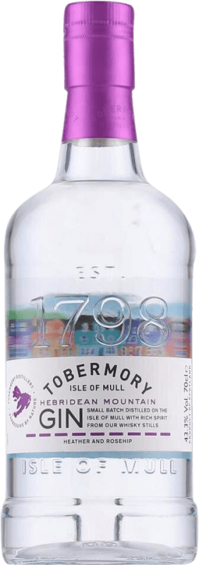 47,95 € 免费送货 | 金酒 Tobermory Hebridean Mountain 苏格兰 英国 瓶子 70 cl