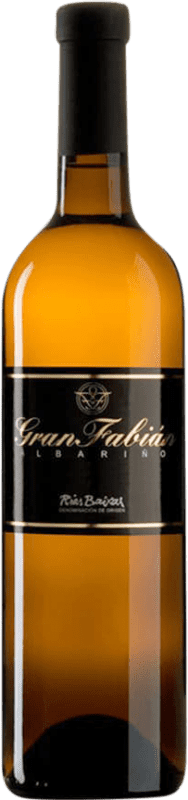 11,95 € Free Shipping | White wine Viña Sobreira Gran Fabián D.O. Rías Baixas Spain Albariño Bottle 75 cl