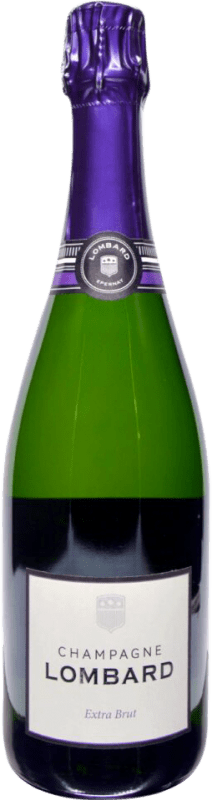 44,95 € Envío gratis | Espumoso blanco Lombard Extra Brut A.O.C. Champagne Champagne Francia Pinot Negro, Chardonnay, Pinot Meunier Botella 75 cl