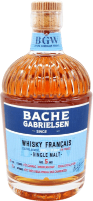 59,95 € Envio grátis | Whisky Single Malt Bache Gabrielsen França 5 Anos Garrafa 70 cl