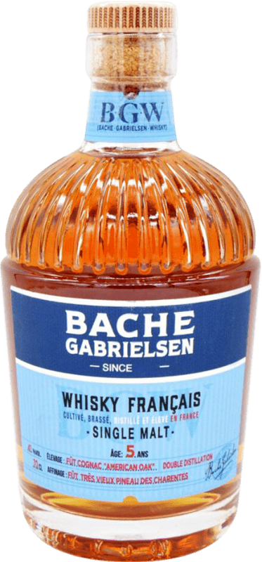 59,95 € Бесплатная доставка | Виски из одного солода Bache Gabrielsen Франция 5 Лет бутылка 70 cl