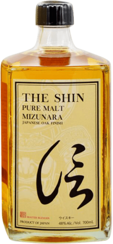 102,95 € Бесплатная доставка | Односолодовый виски Shinobu The Shin Pure — Чистый, Japanese Mizunara Oak Cask — Бочка из японского дуба Мизунара Япония 70 cl