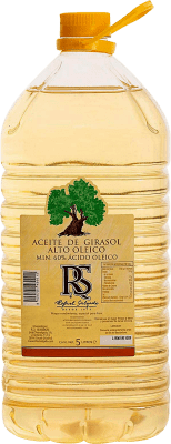 24,95 € Envío gratis | Aceite Vegetal Oleosalgado Alto Oleico España Garrafa 5 L Girasol