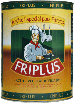 44,95 € Kostenloser Versand | Speiseöl Oleicola Siglo XXI Friplus Aceite Vegetal Refinado Especial Frituras Spanien Blechdose 10 L