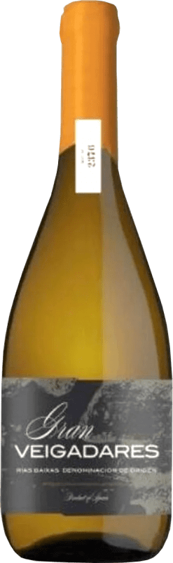 52,95 € Envío gratis | Vino blanco Adegas Galegas Gran Veigadares Crianza D.O. Rías Baixas Galicia España Loureiro, Treixadura, Albariño Botella 75 cl