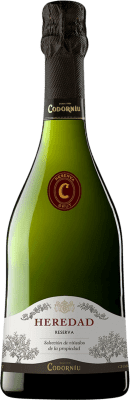 18,95 € 送料無料 | 白のスパークリングワイン Codorníu Heredad Brut — ブリュット レセルバ D.O. Cava スペイン Macabeo — マカベオ, Xarel·lo — チャレッロ, Parellada — パレリャーダ 75 cl