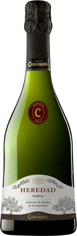 18,95 € Kostenloser Versand | Weißer Sekt Codorníu Heredad Brut — Herb Reserve — Gereift D.O. Cava Spanien Macabeo, Xarel·lo, Parellada 75 cl