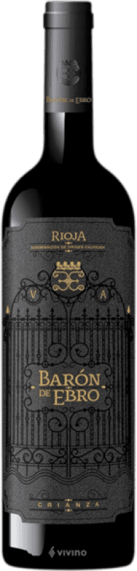 6,95 € Envoi gratuit | Vin rouge Aldeanueva Baron de Ebro Crianza D.O.Ca. Rioja La Rioja Espagne Tempranillo, Grenache, Mazuelo Bouteille 75 cl