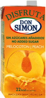 4,95 € Spedizione Gratuita | Bibite e Mixer Don Simón Disfruta Zumo Melocotón Tetrabrick Spagna Bottiglia 1 L