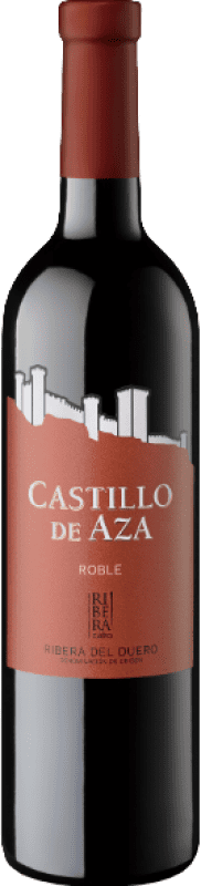 7,95 € 免费送货 | 红酒 García Carrión Castillo de Aza 橡木 D.O. Ribera del Duero 卡斯蒂利亚莱昂 西班牙 Tempranillo 瓶子 75 cl