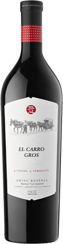 88,95 € Envío gratis | Vino blanco Oriol Rossell El Carro Gros D.O. Penedès Cataluña España Botella Magnum 1,5 L