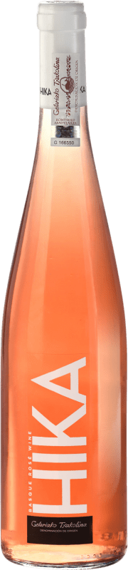 14,95 € Free Shipping | Rosé Wine Hika Txakolindegia Txakolina Spain 75 cl