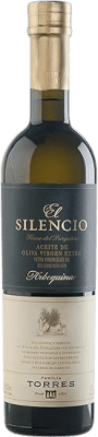 9,95 € Envío gratis | Aceite de Oliva El Silencio AOVE Virgen Extra España Arbequina Botellín 25 cl