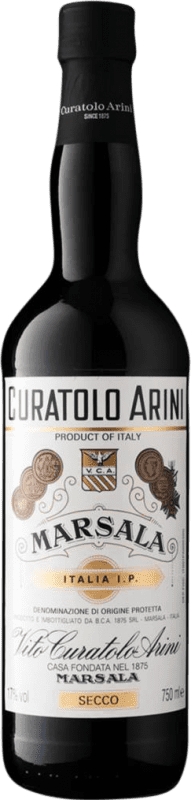 14,95 € Envío gratis | Vino blanco Baglio Curatolo Seco D.O.C. Marsala Sicilia Italia Inzolia Botella 75 cl