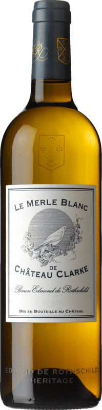 36,95 € Envoi gratuit | Vin Blanc Baron Edmond de Rothschild Château Clarke Le Merle Seco — Sec A.O.C. Bordeaux Bordeaux France Sémillon, Sauvignon Gris, Sauvignon Bouteille 75 cl