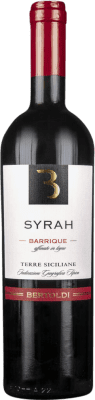 8,95 € Envío gratis | Vino tinto Bertoldi Barrique I.G.T. Terre Siciliane Sicilia Italia Syrah Botella 75 cl
