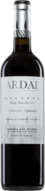 61,95 € Spedizione Gratuita | Vino Rosso Balbás Ardal Seco — Secco Selezione, Speciale Riserva D.O. Ribera del Duero Spagna Tempranillo, Cabernet Sauvignon 75 cl