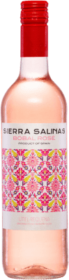 7,95 € Envio grátis | Vinho rosé Coviñas Sierra Salinas Rosé Seco D.O. Utiel-Requena Espanha Bobal Garrafa 75 cl