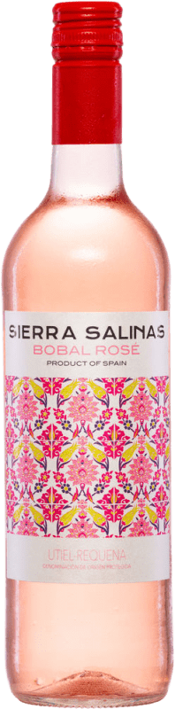 7,95 € Envio grátis | Vinho rosé Coviñas Sierra Salinas Rosé Seco D.O. Utiel-Requena Espanha Bobal Garrafa 75 cl