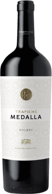 19,95 € Envio grátis | Vinho Tinto Trapiche Medalla Seco I.G. Mendoza Mendoza Argentina Malbec 75 cl