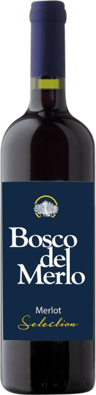 10,95 € Kostenloser Versand | Rotwein Bosco del Merlo Selection I.G.T. Veneto Venetien Italien Merlot Flasche 75 cl