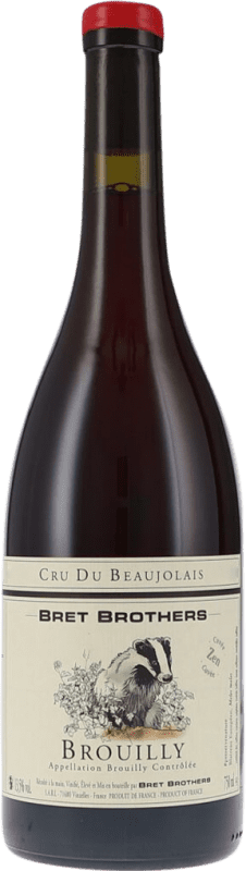 49,95 € Envío gratis | Vino tinto Bret Brothers Cuvée Zen Seco A.O.C. Brouilly Beaujolais Francia Gamay Botella 75 cl