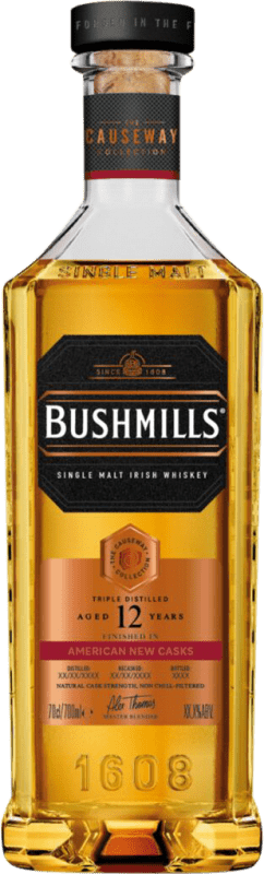 163,95 € 免费送货 | 单一麦芽威士忌 Bushmills Causeway New Collection — 系列, American — 美式, Oak Cask — 橡木桶 爱尔兰 12 岁 70 cl