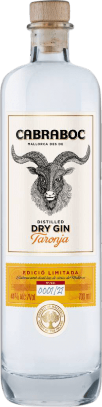 65,95 € Envío gratis | Ginebra Cabraboc Taronja Dry Gin Mallorca España Botella 70 cl