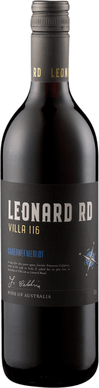 9,95 € Spedizione Gratuita | Vino rosso Calabria Leonard RD Cabernet Merlot Secco I.G. Riverina Riverina Australia Merlot, Cabernet Sauvignon, Petit Verdot Bottiglia 75 cl