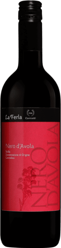 7,95 € Envío gratis | Vino tinto Canicatti La Ferla D.O.C. Sicilia Sicilia Italia Nero d'Avola Botella 75 cl