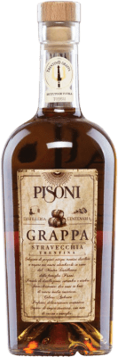 Aguardente Grappa Pisoni Trentina Stravecchia Mascate, Teroldego, Marzemino, Chardonnay e Pinot Cinza 50 cl