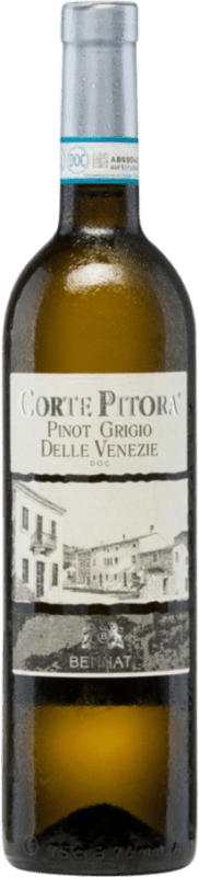 7,95 € Envio grátis | Vinho branco Bennati Corte Pitora Seco I.G.T. Veneto Vêneto Itália Pinot Cinza Garrafa 75 cl