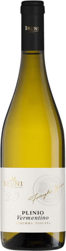 13,95 € Spedizione Gratuita | Vino bianco Cascina Bruni Plinio D.O.C. Maremma Toscana Italia Vermentino Bottiglia 75 cl