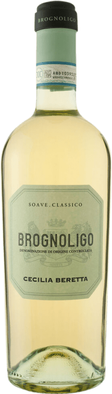 17,95 € Envio grátis | Vinho Branco Cecilia Beretta Brognoligo Seco Clássico D.O.C. Soave Vêneto Itália Garganega 75 cl