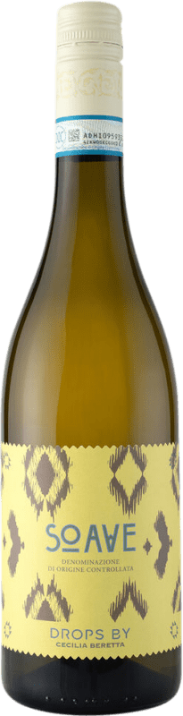 12,95 € Envío gratis | Vino blanco Cecilia Beretta Drops D.O.C. Soave Veneto Italia Garganega Botella 75 cl
