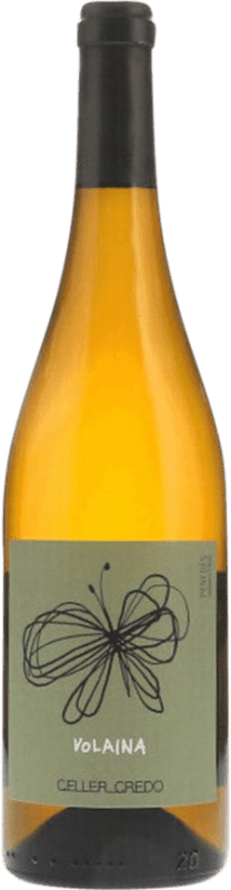 15,95 € Envio grátis | Vinho Branco Credo Volaina Seco D.O. Penedès Catalunha Espanha Parellada 75 cl