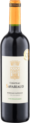 15,95 € Free Shipping | Red wine Châteaux de Bordeaux. Château Savariaud Dry A.O.C. Bordeaux Bordeaux France Merlot, Cabernet Sauvignon, Cabernet Franc, Malbec Bottle 75 cl