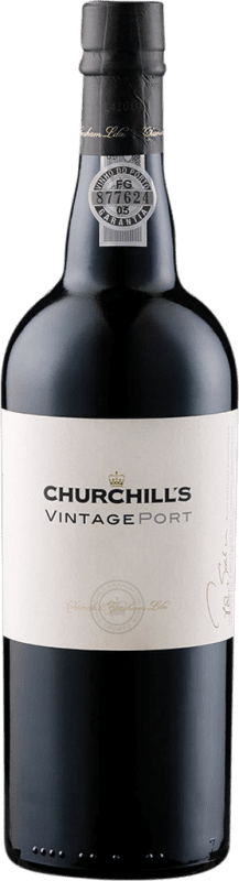 105,95 € Envío gratis | Vino dulce Churchill's Vintage I.G. Porto Douro Portugal Touriga Franca, Touriga Nacional, Tinta Roriz, Tinta Cão, Tinta Barroca Botella 75 cl