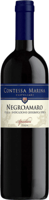 7,95 € Kostenloser Versand | Rotwein Contessa Marina Castellani I.G.T. Puglia Apulien Italien Negroamaro Flasche 75 cl