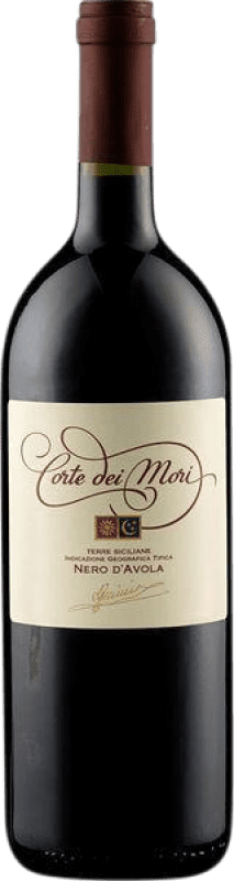 9,95 € Envío gratis | Vino tinto Corte dei Mori Seco I.G.T. Terre Siciliane Sicilia Italia Nero d'Avola Botella 1 L