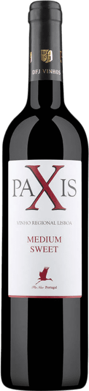7,95 € 免费送货 | 红葡萄酒 D.F.J. José Neiva Correia Paxis Medium Sweet — 半甜型 I.G. Vinho Regional de Lisboa Lisboa 葡萄牙 Syrah — 西拉, Tinta Roriz, Caladoc — 卡拉多克, Castelão — 卡斯特朗, Alicante Bouschet 75 cl