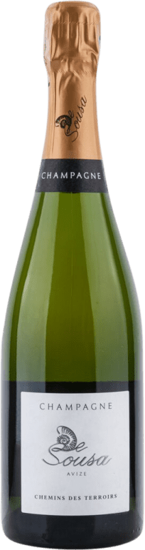 65,95 € Free Shipping | White sparkling De Sousa Chemins des Terroirs Brut A.O.C. Champagne Champagne France Pinot Black, Chardonnay Bottle 75 cl