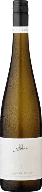 8,95 € Envío gratis | Vino blanco Diehl Eins zu Eins Kabinett Seco Q.b.A. Pfälz Pfälz Alemania Chardonnay Botella 75 cl