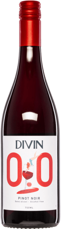 14,95 € Free Shipping | Red wine Divin NoLow 0,0 Semi-Dry Semi-Sweet I.G.P. Val de Loire Loire France Pinot Black Bottle 75 cl Alcohol-Free