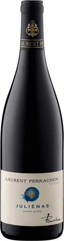 13,95 € Envio grátis | Vinho Tinto Laurent Perrachon Juliénas Roche Bleue Seco A.O.C. Beaujolais Beaujolais França Gamay 75 cl