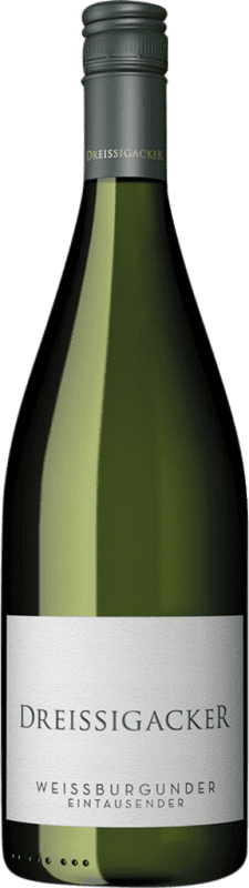 14,95 € Envío gratis | Vino Blanco Dreissigacker Eintasaunder Trocken — Seco Q.b.A. Rheinhessen Rheinhessen Alemania Pinot Blanco Botella 1 L
